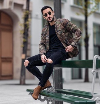 Comment porter un veste militaire camouflage olive