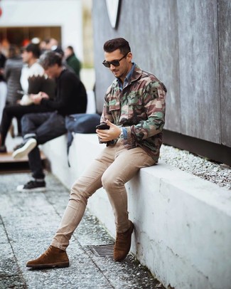 Comment porter un veste militaire camouflage olive