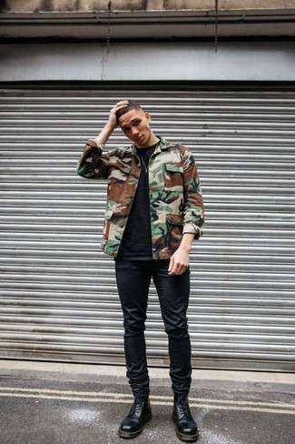 Comment porter un veste militaire camouflage olive