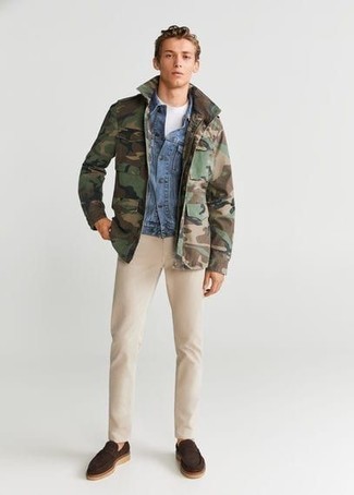 Comment porter un veste militaire camouflage olive