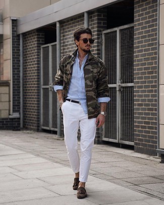 Comment porter un veste militaire camouflage olive quand il fait chaud