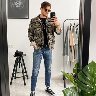 Comment porter un veste militaire camouflage olive