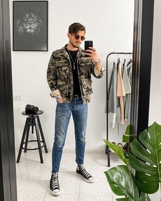 Comment porter un veste militaire camouflage olive