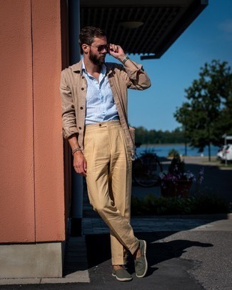 Comment porter des espadrilles olive quand il fait chaud