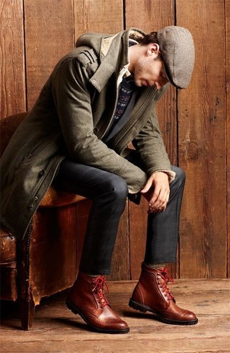 Comment porter une veste olive pour un style chic decontractés en hiver