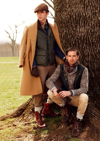 Comment porter une veste olive pour un style chic decontractés en hiver