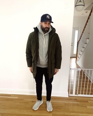 Comment porter une veste olive pour un style relax quand il fait froid