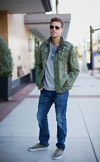 Comment porter un veste militaire olive