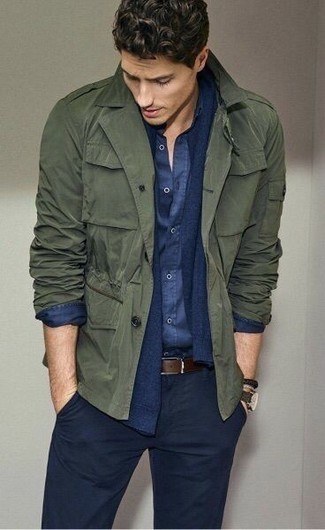 Comment porter un veste militaire olive