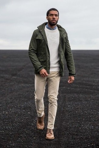 Comment porter un veste militaire olive