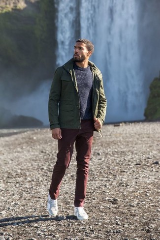 Comment porter un veste militaire olive