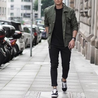 Comment porter un veste militaire olive