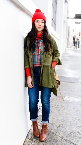 Comment porter une parka olive à 20 ans