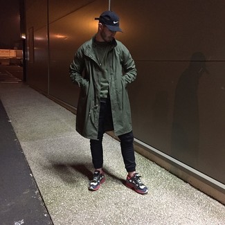 Comment porter un imperméable olive en automne