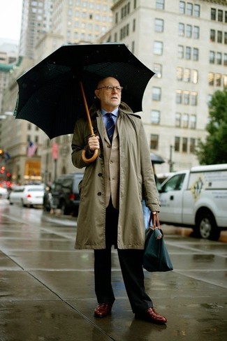 Comment porter un imperméable olive en automne