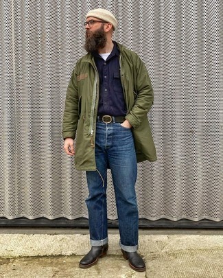 Comment porter un imperméable olive en automne