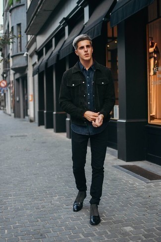 Comment porter une veste en daim olive