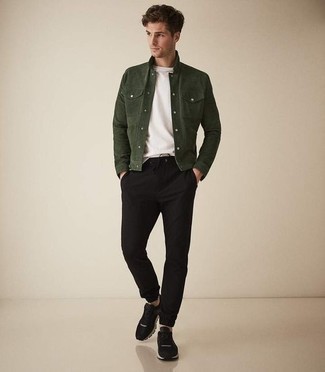 Comment porter une veste en daim olive