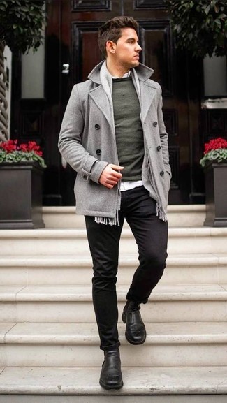 Comment porter un pull olive en hiver