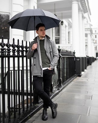 Comment porter un pull olive en hiver