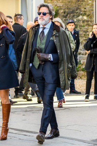 Comment porter un gilet olive