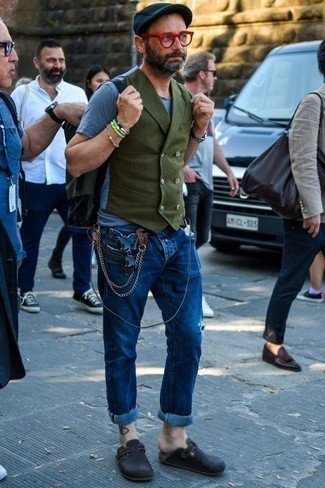 Comment porter un gilet olive