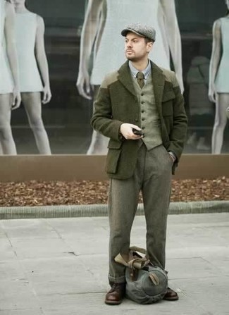 Comment porter un gilet olive