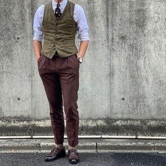 Comment porter un gilet olive