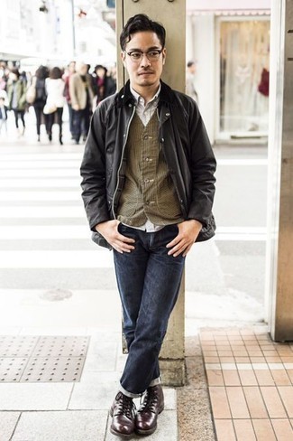 Comment porter un gilet olive