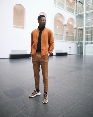 Comment porter un blouson aviateur orange