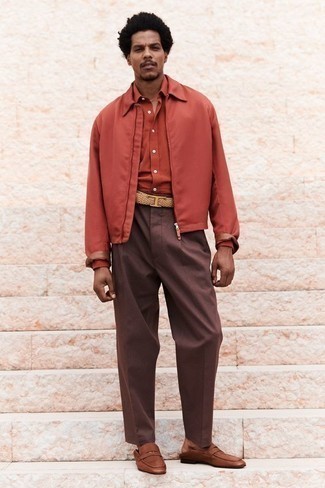Comment porter une veste harrington orange