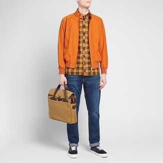 Comment porter une veste harrington orange
