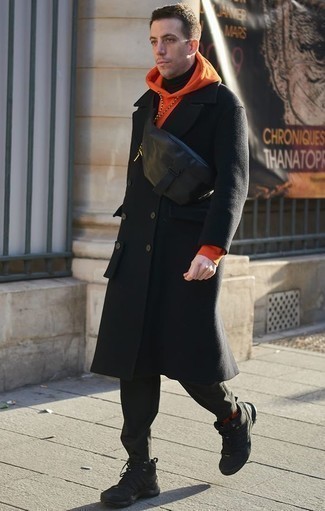 Comment porter un sweat à capuche orange