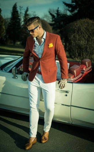 Comment porter une veste orange quand il fait chaud