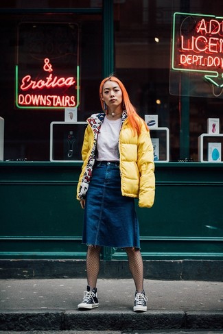 Comment porter une veste orange quand il fait froid