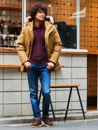 Comment porter une veste orange pour un style decontractés quand il fait frais