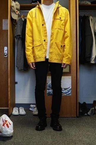 Comment porter une veste orange pour un style decontractés quand il fait frais