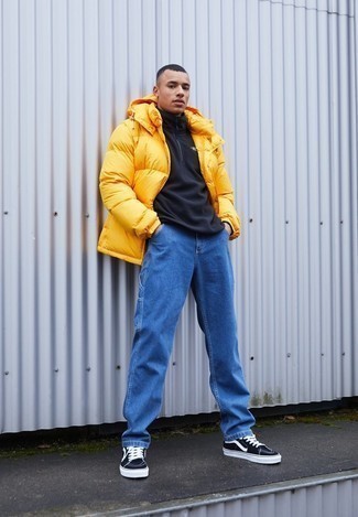 Comment porter une veste orange pour un style chic decontractés quand il fait froid