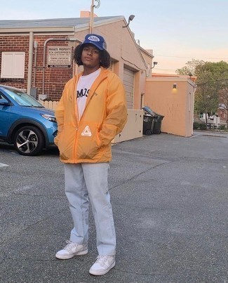 Comment porter une veste orange à l'adolescence