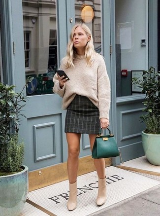 Comment porter un pull surdimensionné avec des bottines