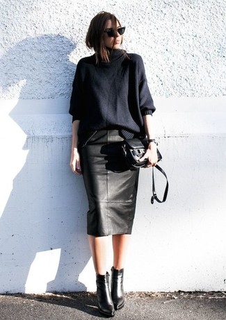 Comment porter un pull surdimensionné avec des bottines