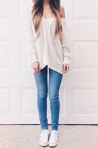 Comment porter un pull surdimensionné avec un jean