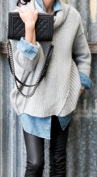 Comment porter un pull surdimensionné avec un jean
