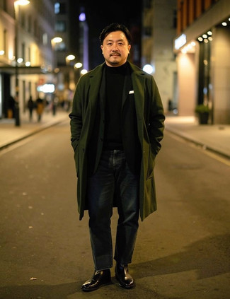 Pardessus vert foncé Lanvin