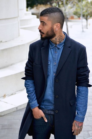 Chemise en jean bleue Paolo Pecora