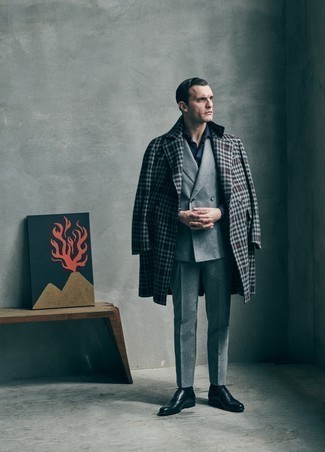 Costume en laine gris Calvin Klein Collection