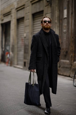 Costume en laine noir Giorgio Armani