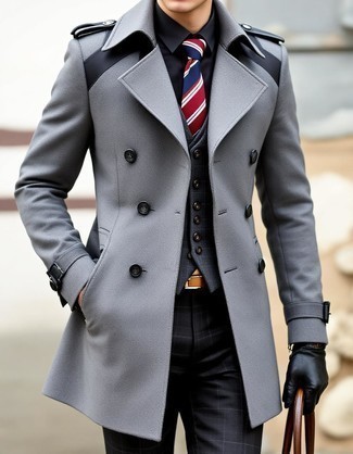 Pardessus gris Lindbergh