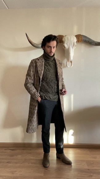 Pantalon chino en laine gris foncé VISVIM