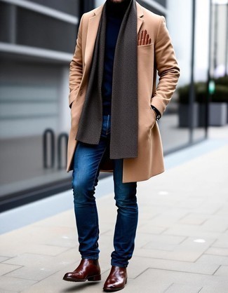 Gants en cuir marron Belstaff